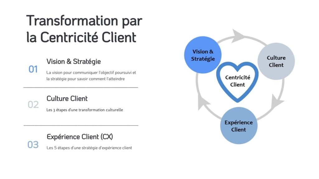 Graphique sur la centricité client par ClientauCoeur.com